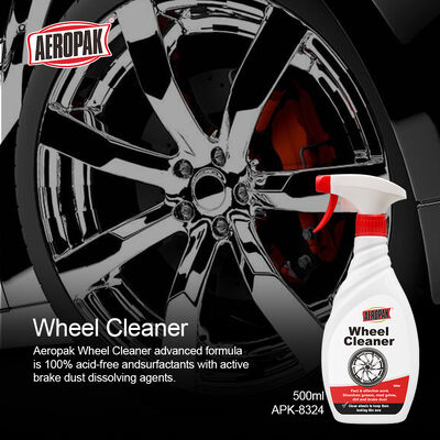 Aeropak 500ml Rapidly Dissolving Dirt Wheel Cleaner Car Detailing Chemical Product for Steel Wheels Cleaner & Wash