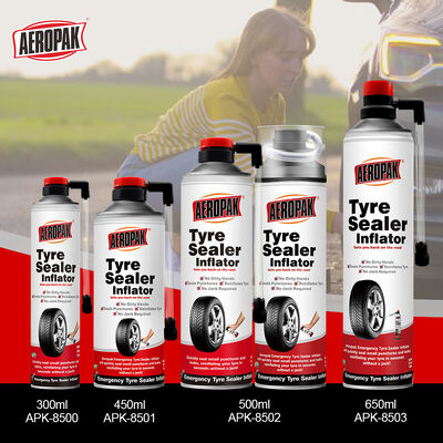 Aeropak 500ml Aerosol Anti-puncture Emergency Tire Repair Anti-rust Tinplate Bicycle Vacuum Tire Sealant Liquid Motorcycle Car