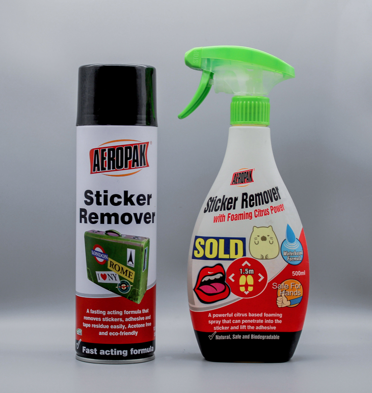 Aeropak Sticker Remover Spray 500ml Professional Household Care Products