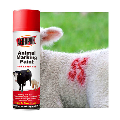 AEROPAK Tiermarkierung Flüssigkeitsbeschichtung Sprühfarbe 500 ml starke Haftung Viehspülfarbenmarker