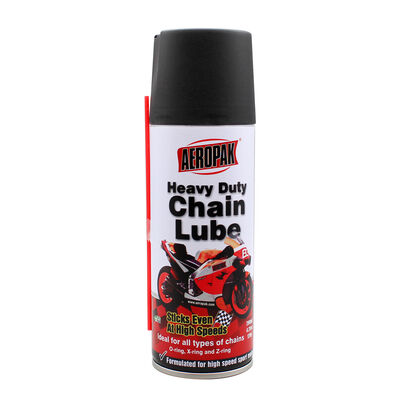 AEROPAK Hochwertiges, durchdringendes, robustes Kettenschmiermittel, 200 ml, Aerosol-Spray, Schmiermittel für Motorrad und Fahrrad, keine Spritzer, Formel 3
