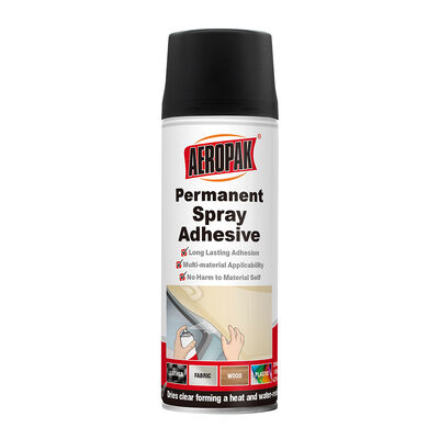 Aeropak 200 ml Aerosol Stoffspezifischer Transparenter Permanenter Klebstoff Spray Hochsprühen Abdeckung für Dichtungsmittel Kleber