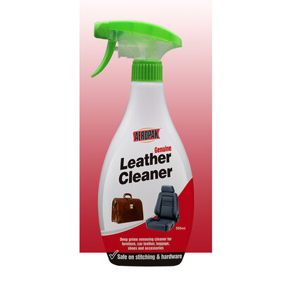 Aeropak 500 ml Milde Formel Tiefreinigung und Wiederherstellung Echtlederreiniger Spray für Auto-Ledersitz und Hauspflege