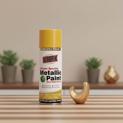 Hochwertige 400 ml schnelle Trocknung Hochglanz Acryl-Flüssigkeitsbeschichtung Großhandel kundenspezifische Farbe Metallische Sprühfarbe Aeropak Automotive